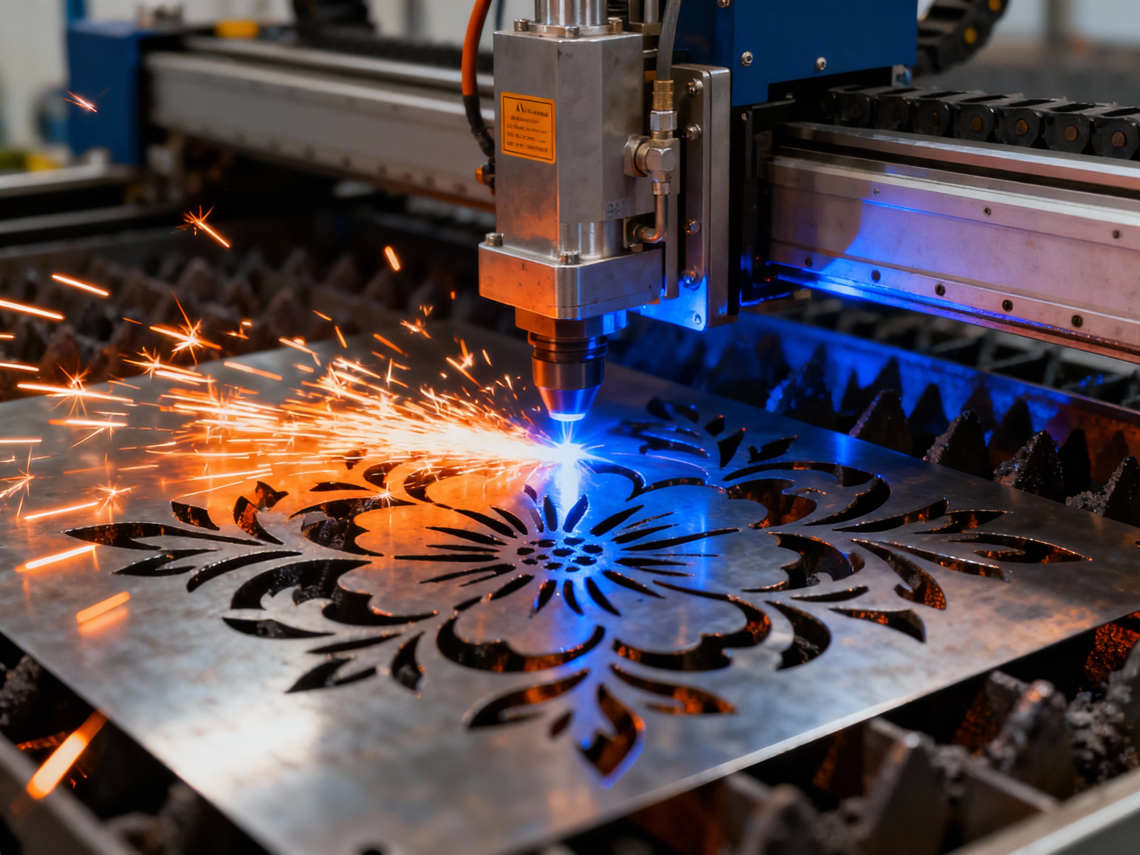 Стильная декоративная перегородка из металла